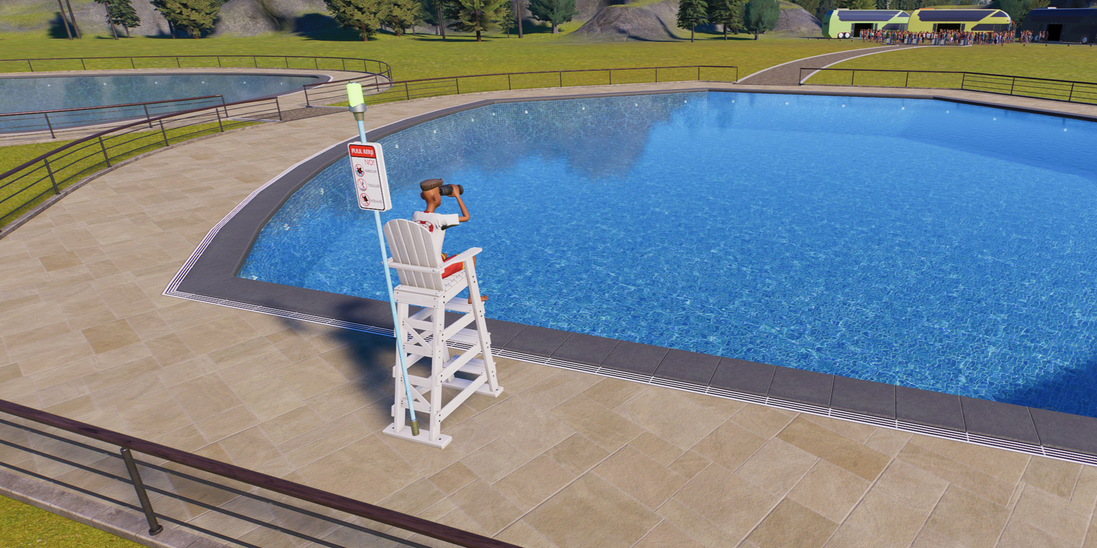 Planet Coaster 2 How To Make A Pool Lifeguard