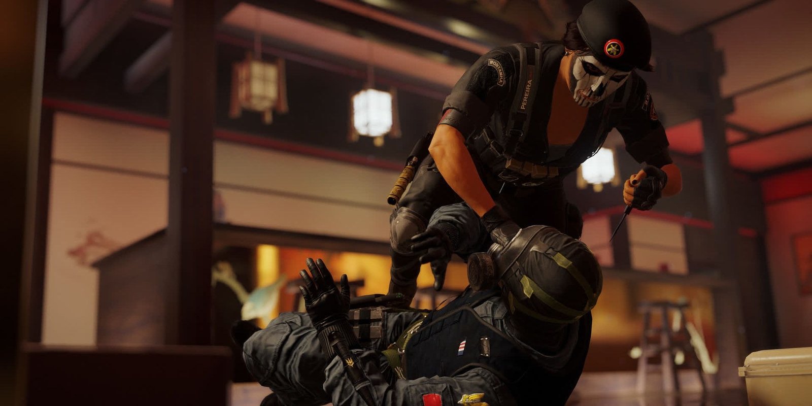 Two operators in Rainbow Six Siege