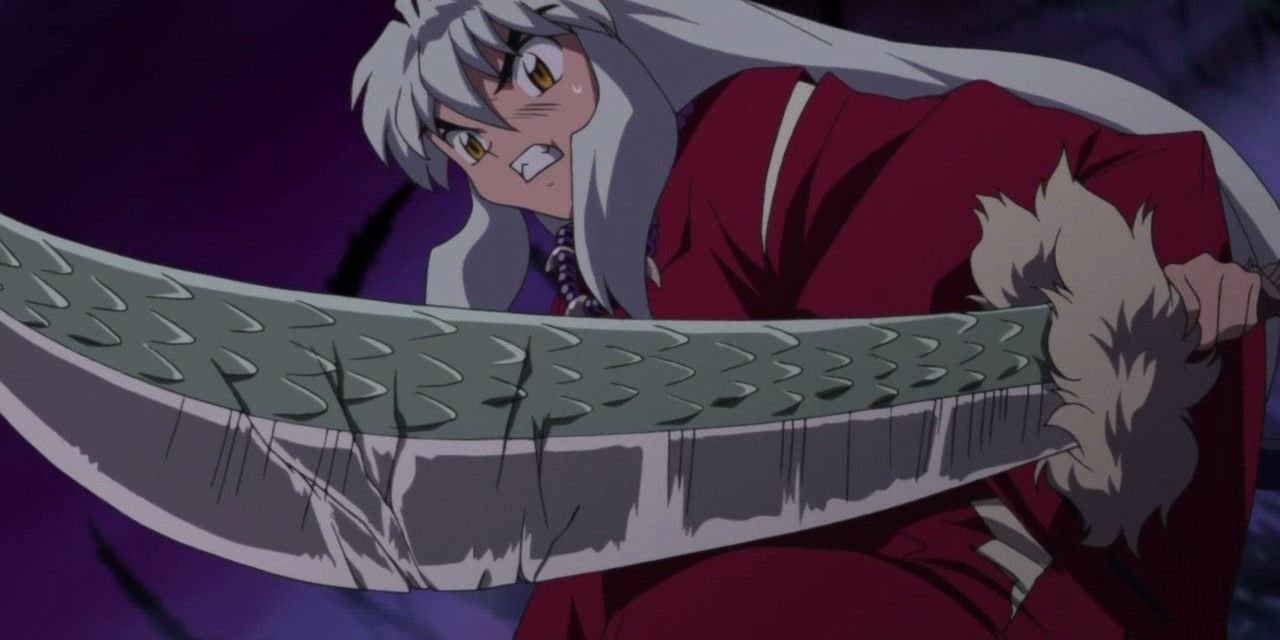 Inuyasha with Tessaiga in Inuyasha