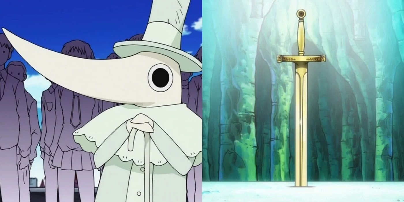 Excalibur alongside his Sword Form - Soul Eater Best Demon Weapons