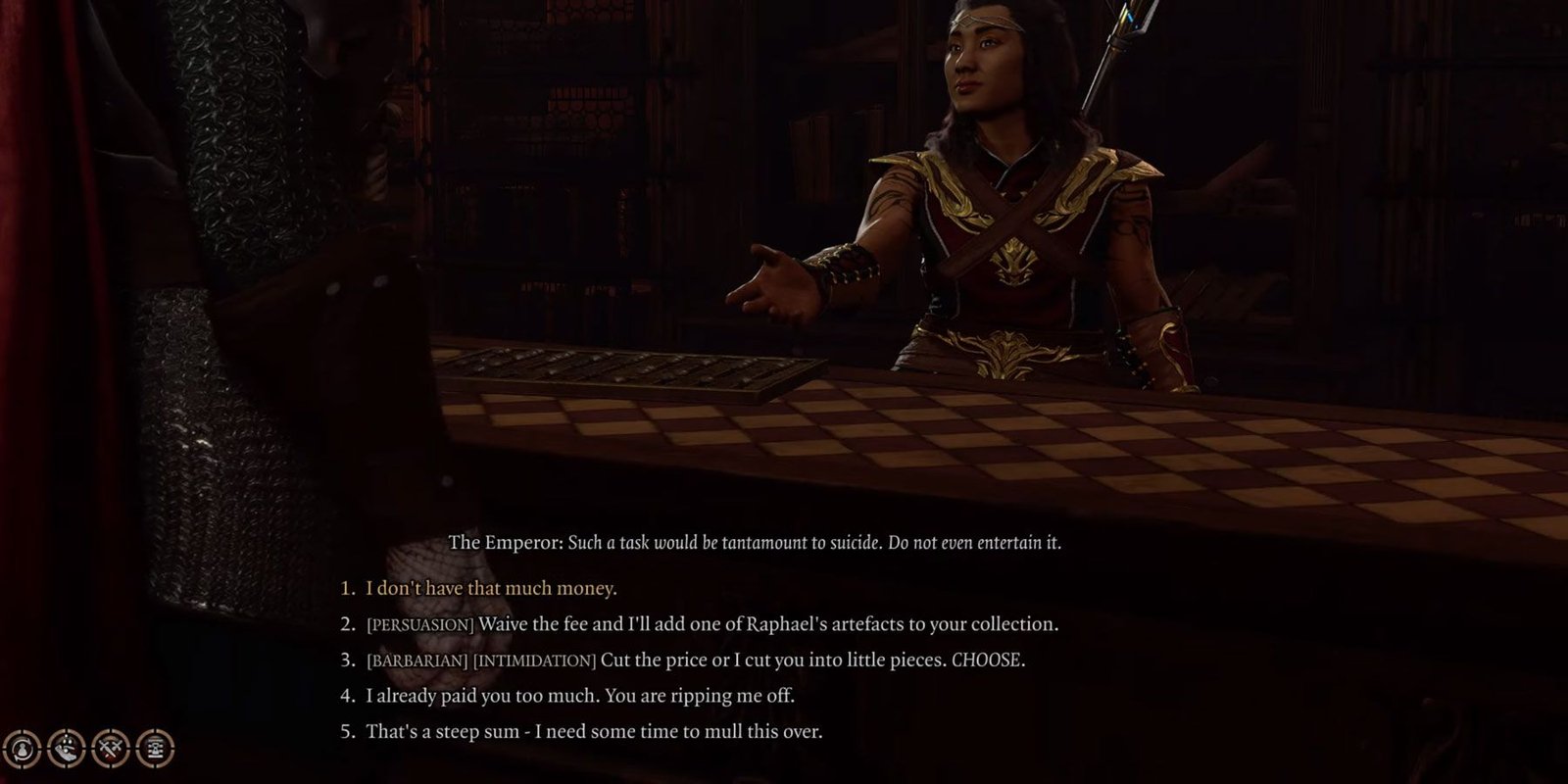 Negotiating with Helsik in Baldur's Gate 3