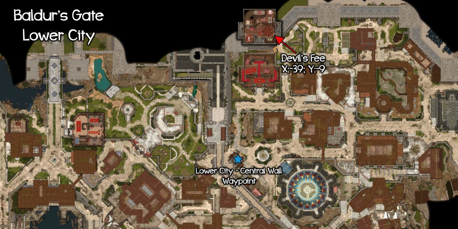 Location of Devil's Fee, Helsik's Shop, in Baldur's Gate 3.