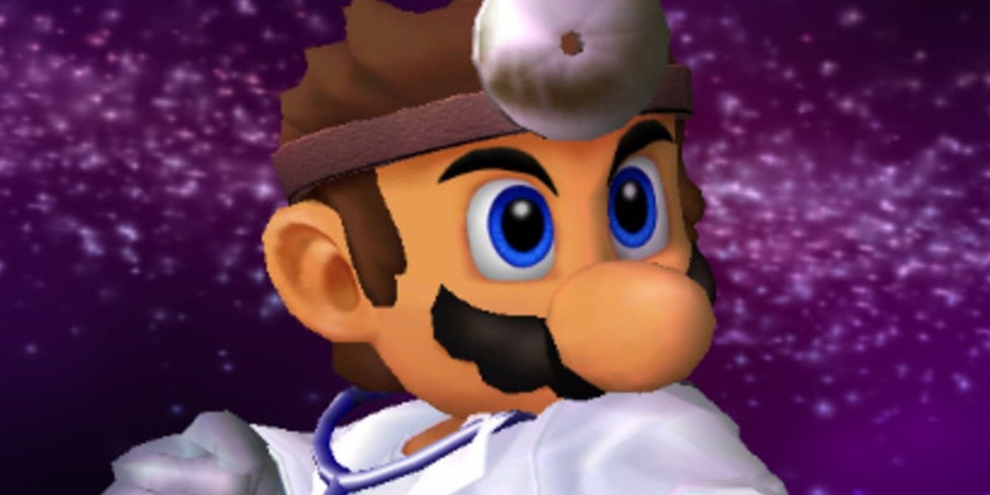 Dr. Mario close up in Super Smash Bros Melee