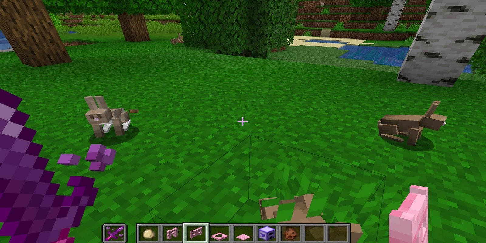 Bunnies-in-minecraft