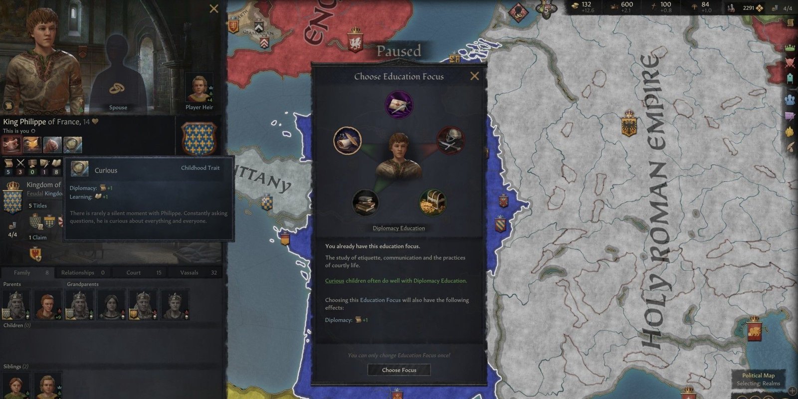 Education Focuses From Crusader Kings 3