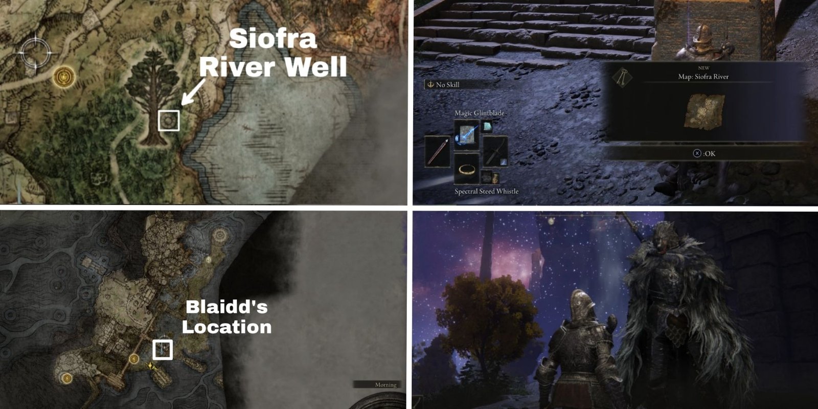 Siofra river and blaidd location in elden ring