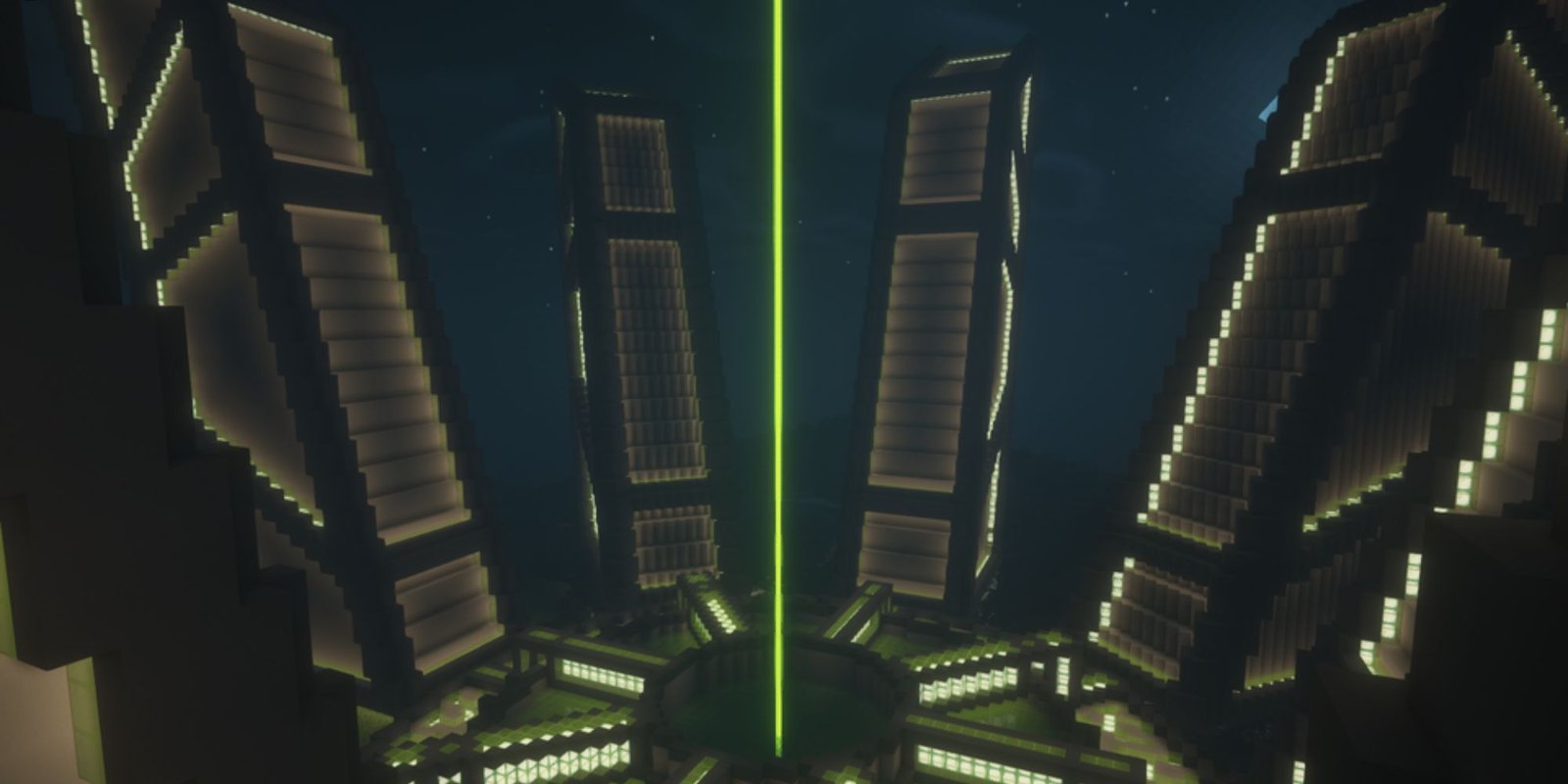 Minecraft Futuristic Beacon Megabase