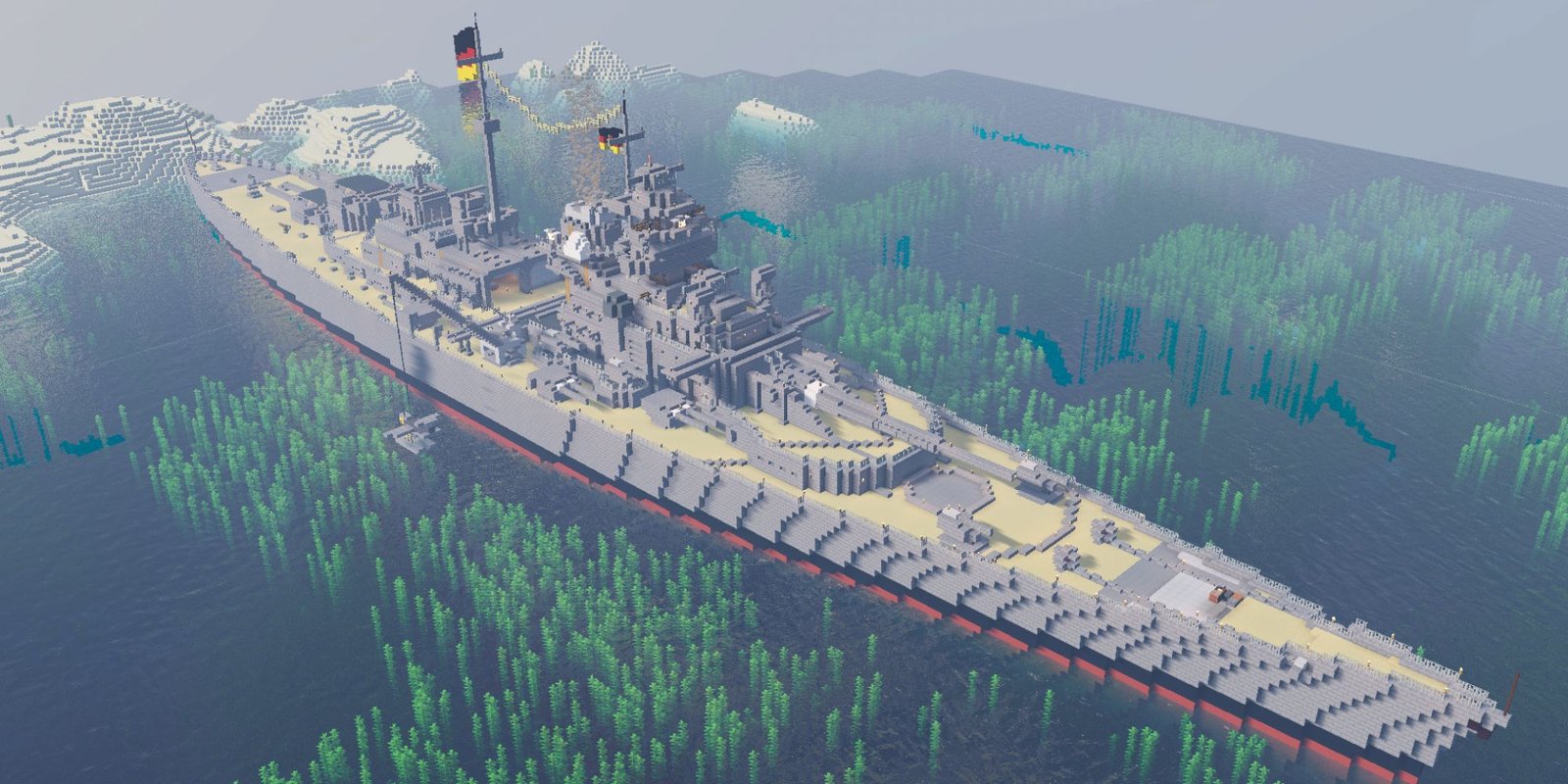 Minecraft Survival Mode Battleship