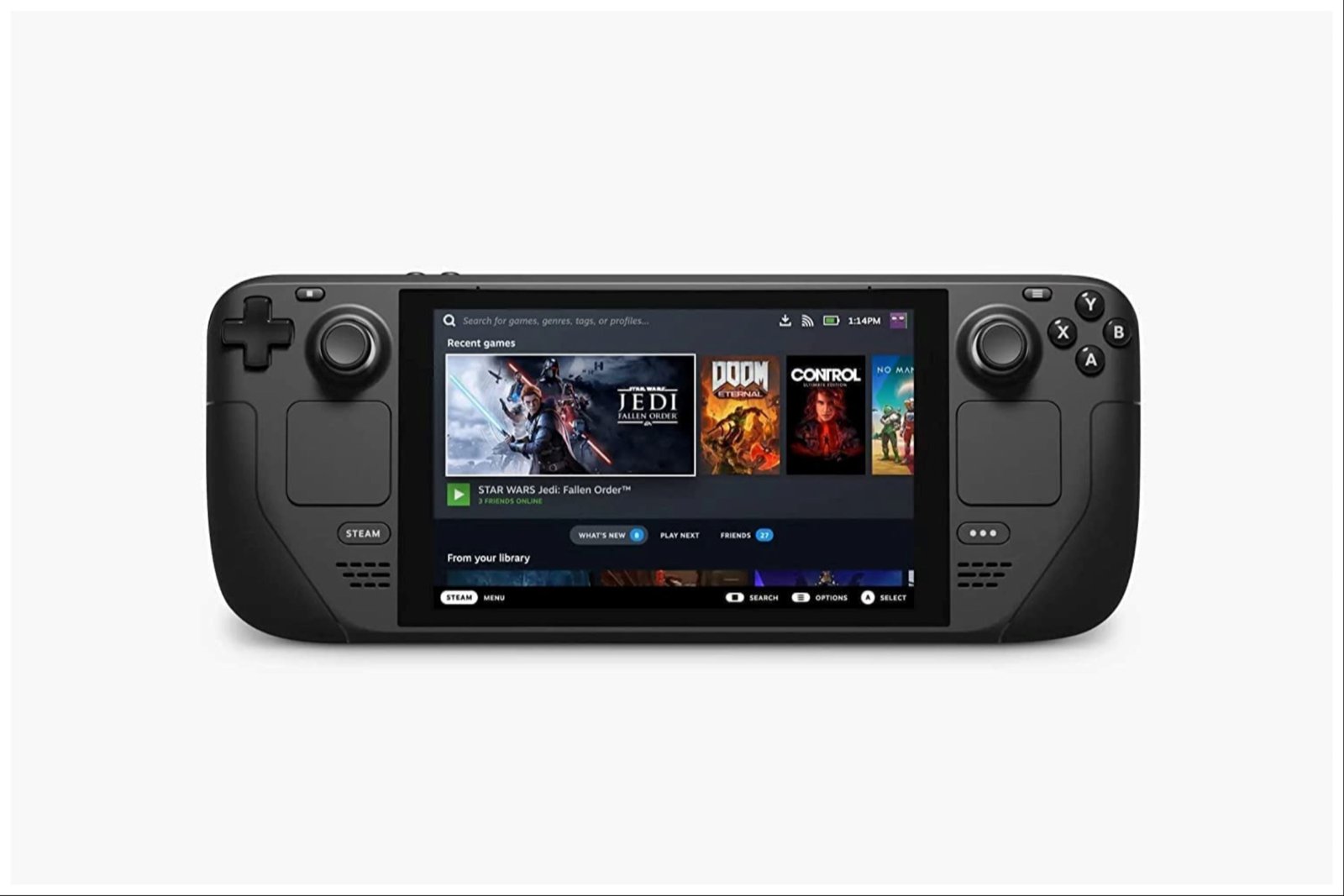 Valve Steam Deck, the best portable handheld console.