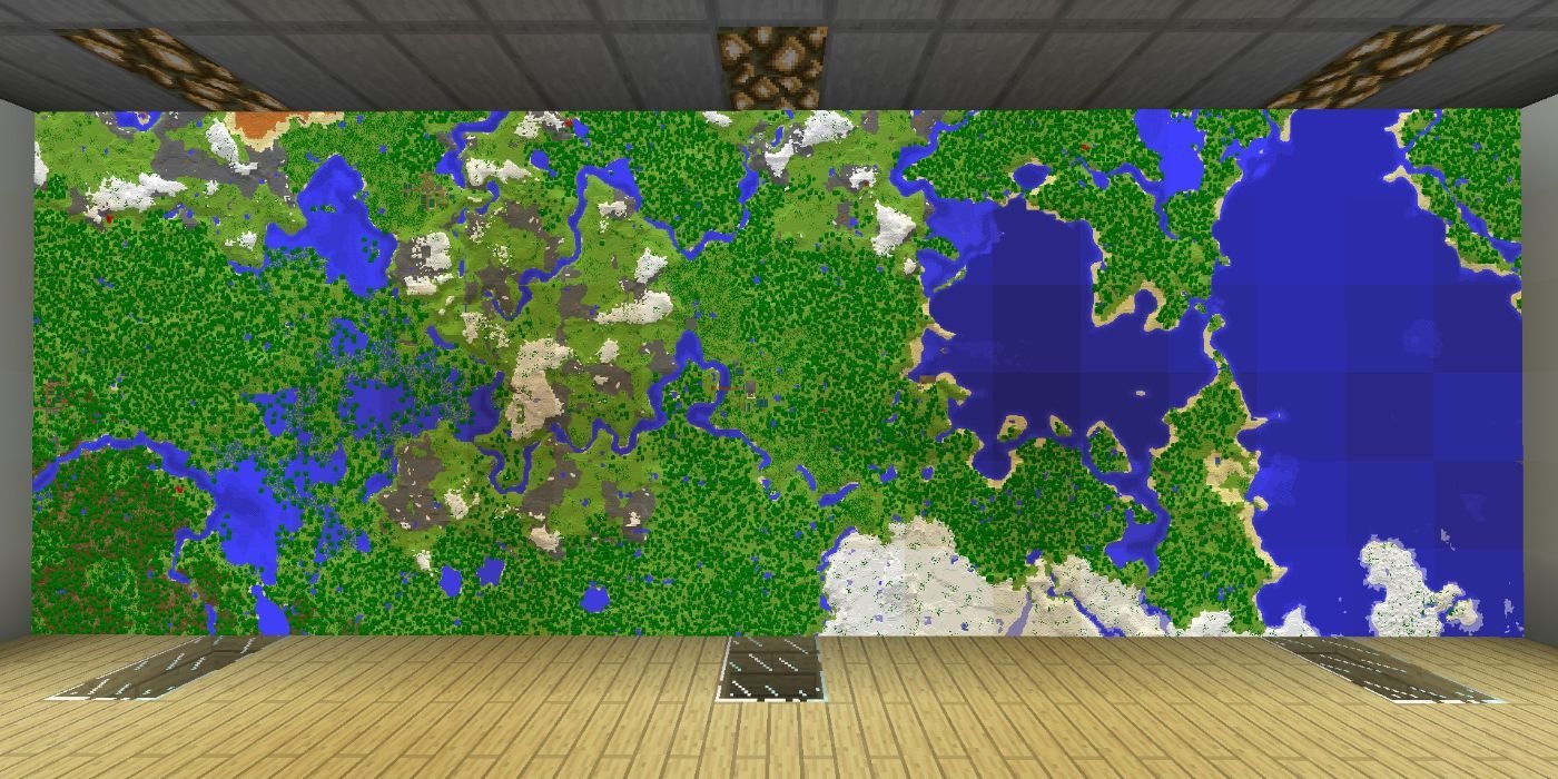 Minecraft huge map compiled by player