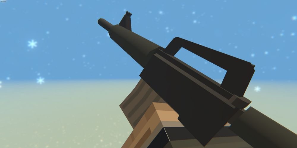 Unturned-Maplestrike in Player's Hand