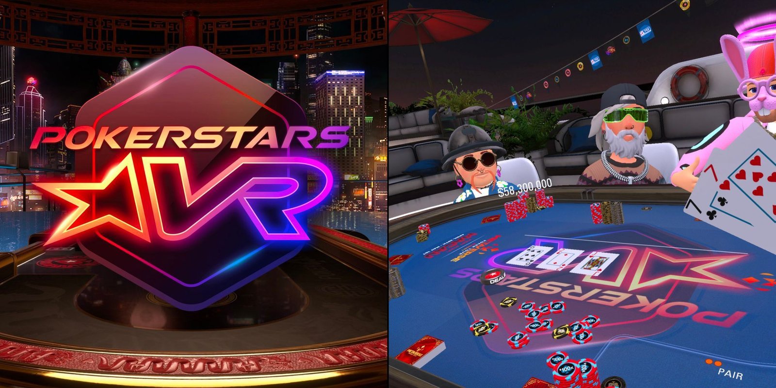 PokerStars VR Logo and Gameplay