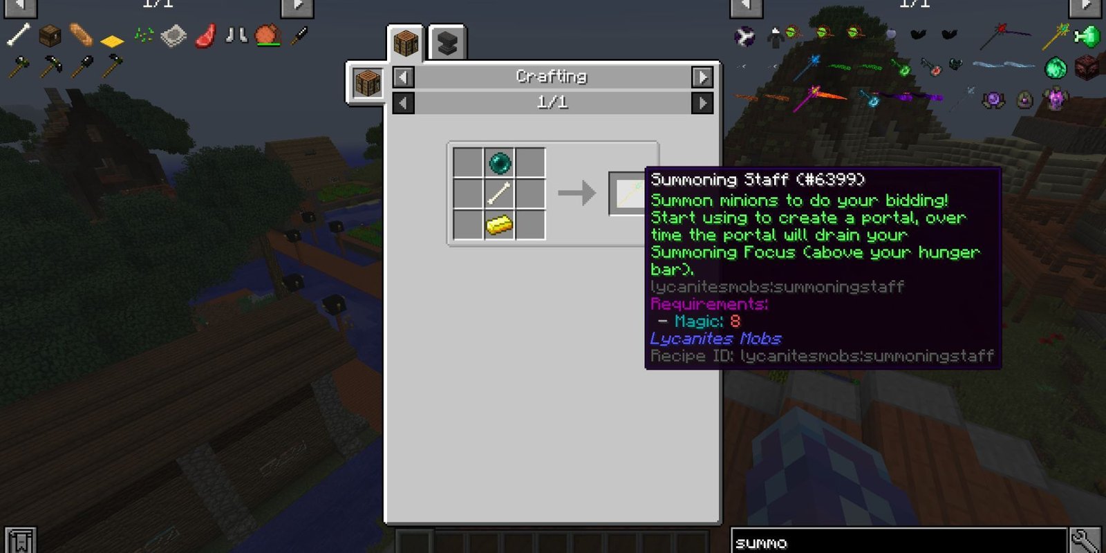 Minecraft RLCraft Summoning Staff