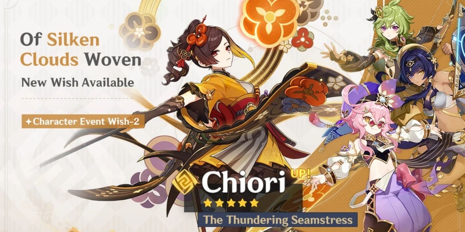 Chiori First Rerun Banner - Genshin Impact - Of Silken Clouds Woven