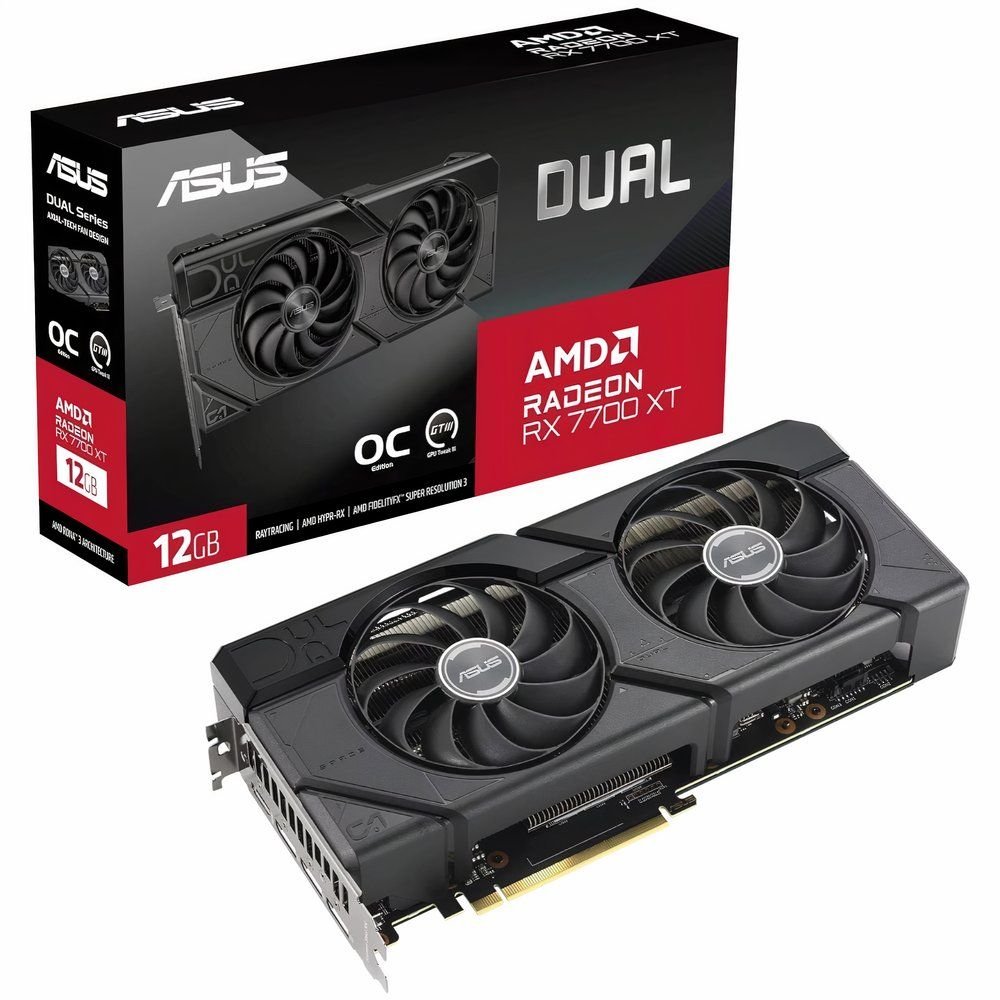 ASUS Dual Radeon RX 7700 XT graphics card