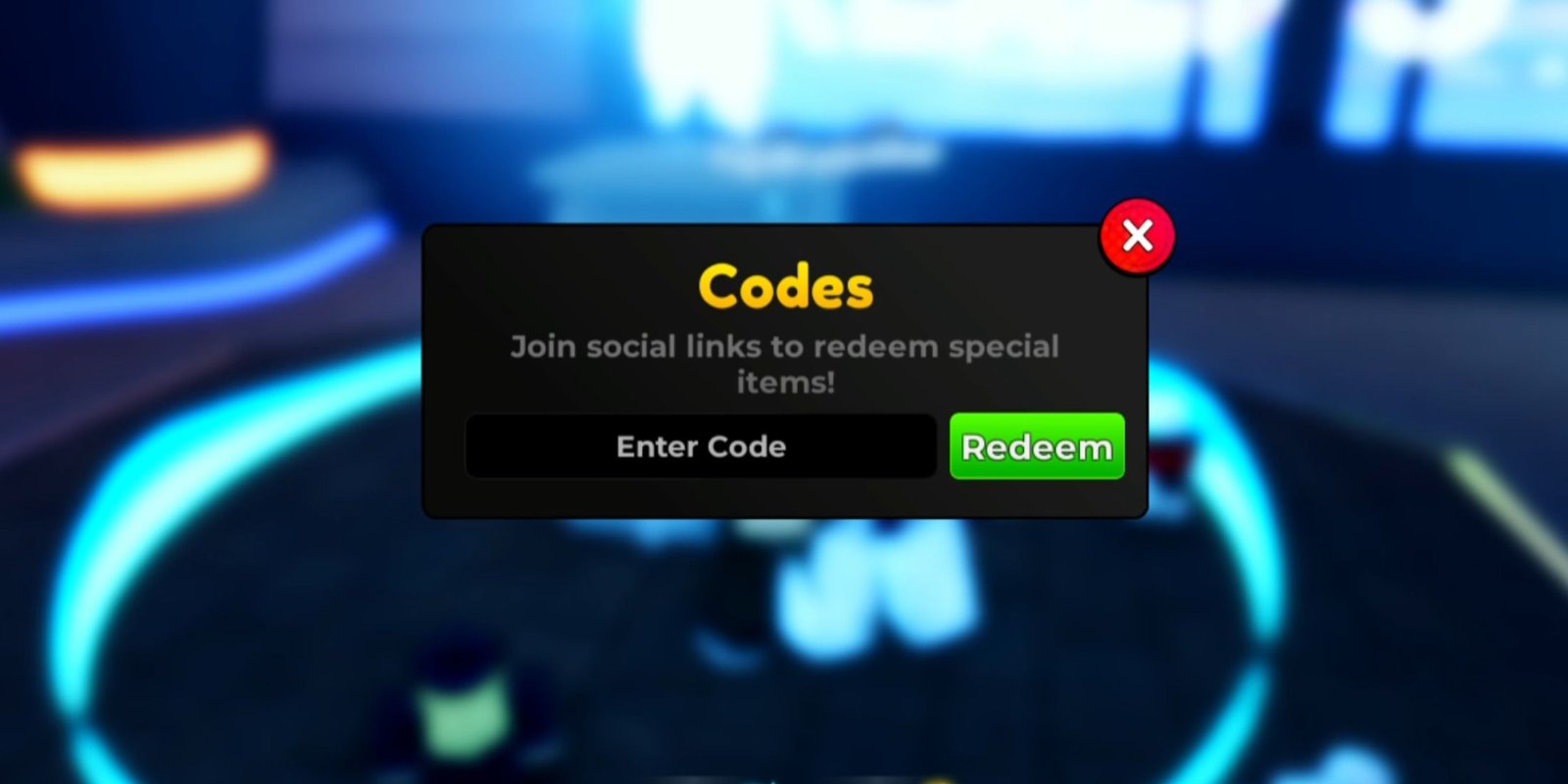 Anime Realms the codes tab