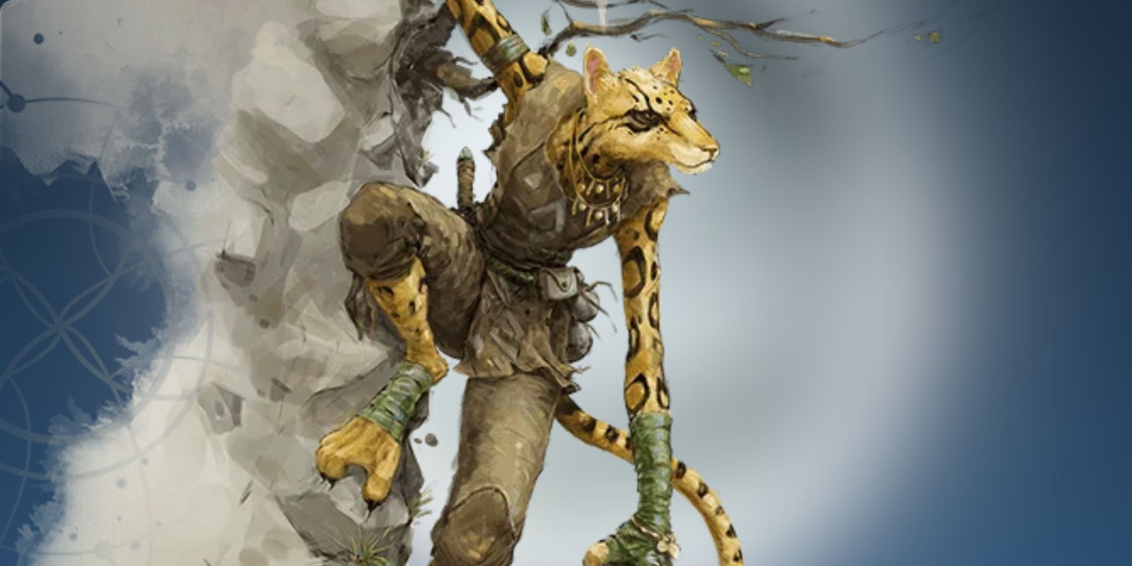 Tabaxi Druid Rogue D&D official art WotC