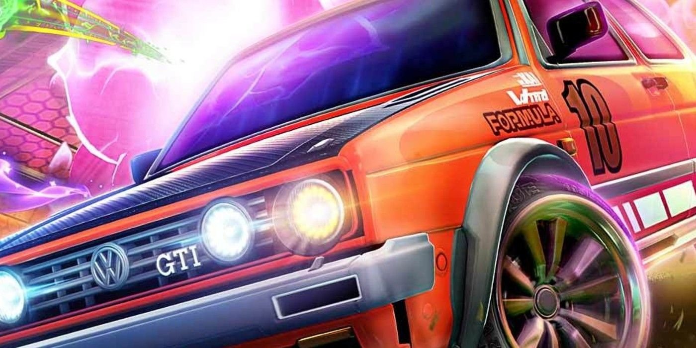 Rocket League Volkswagen Golf car showcase up close