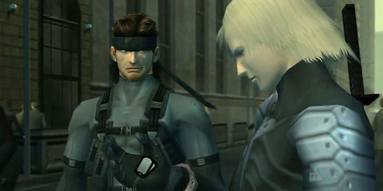 Snake and Raiden in conversation