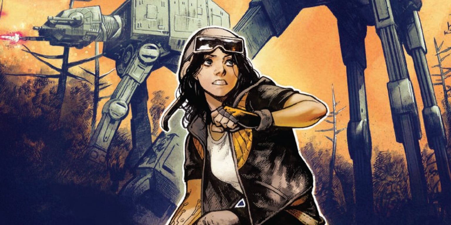 Doctor Aphra and AT-ATs from the Star Wars comic book