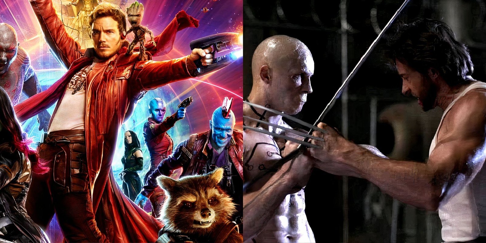 Guardians of the Galaxy (left) X-Men Origins Wolverine (right)