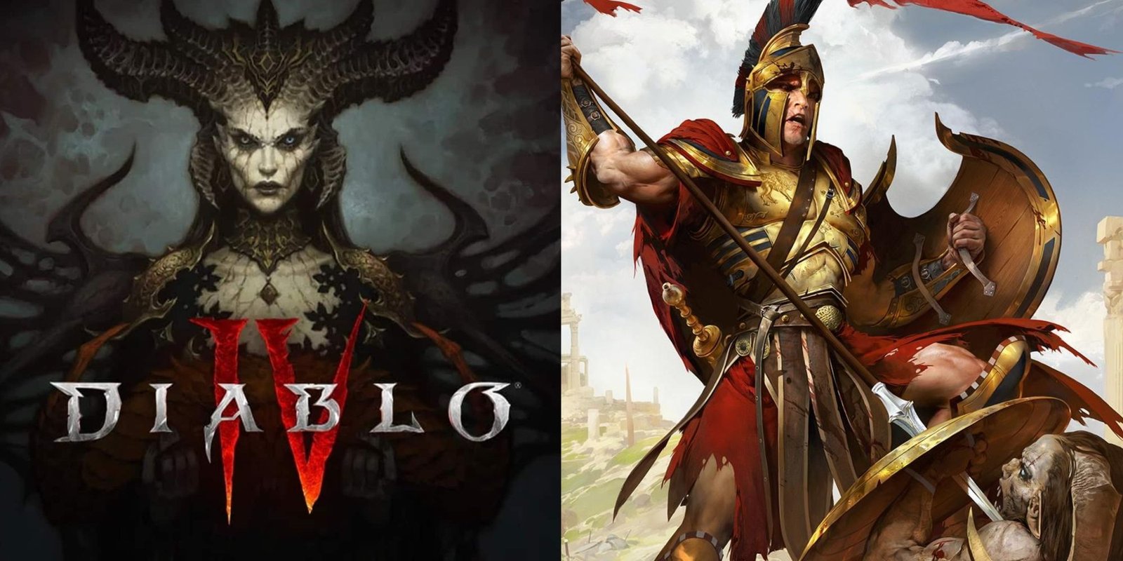 Diablo 4's Lilith and a Spartan from Titan Quest.jpg