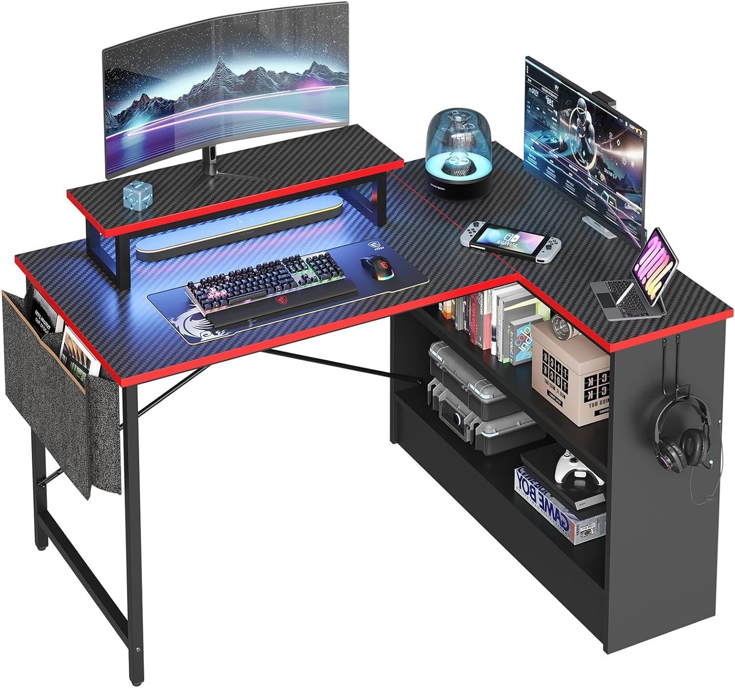 Bestier Small L Shaped Gaming Desk