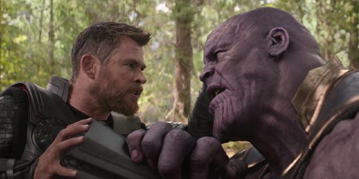 Thor fights Thanos