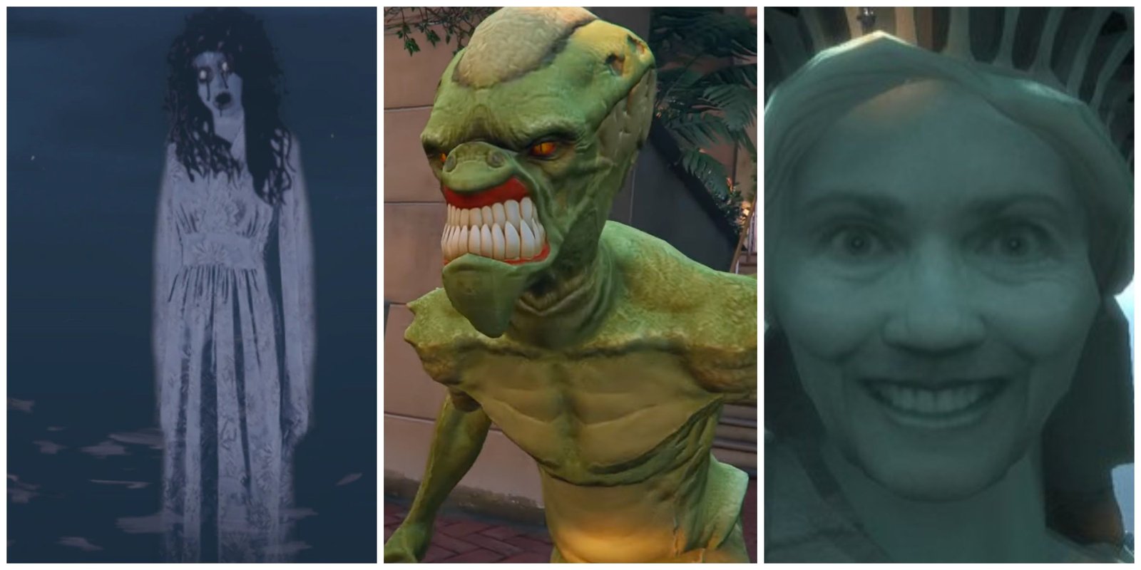 gta 5 ghost, gta 5 alien, gta 4 hillary clinton statue of happiness