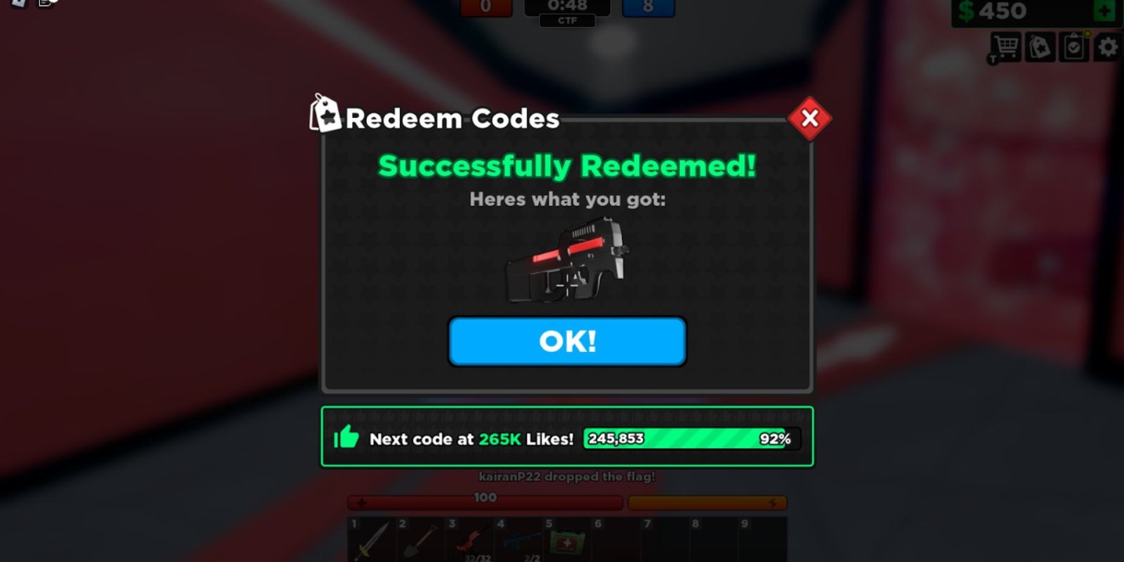 Roblox Flag Wars codes (2)