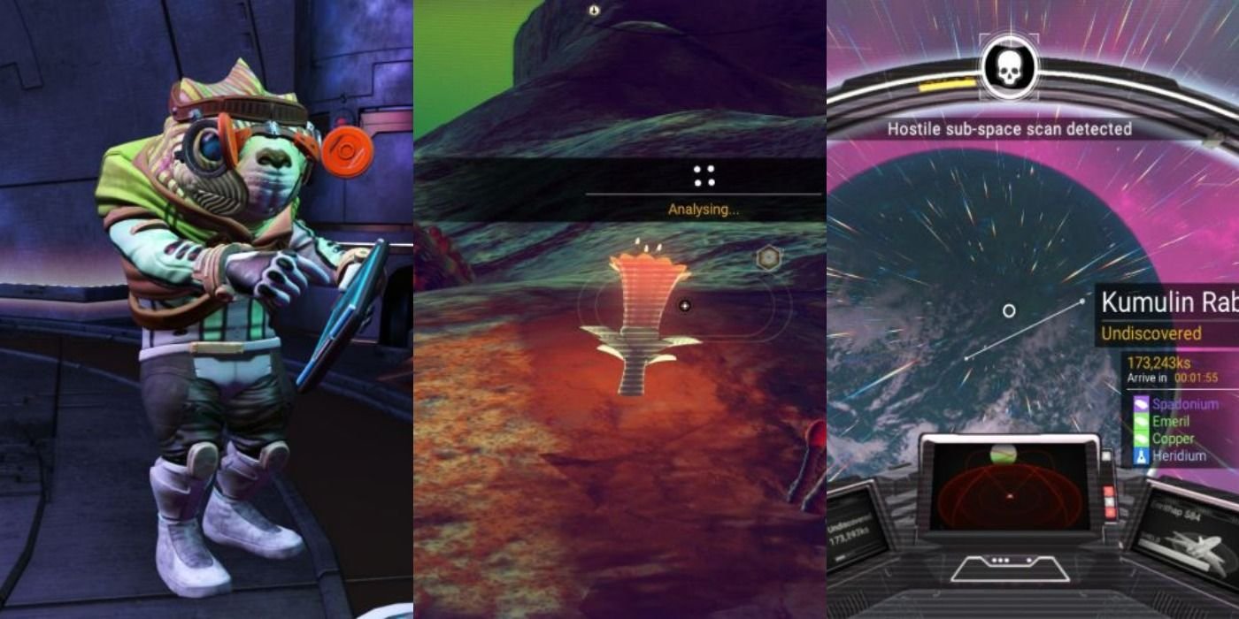 Gameplay screenshots from No Man's Sky