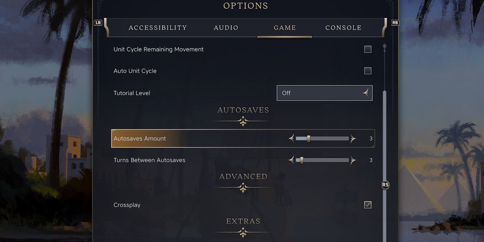 civ 7 options menu