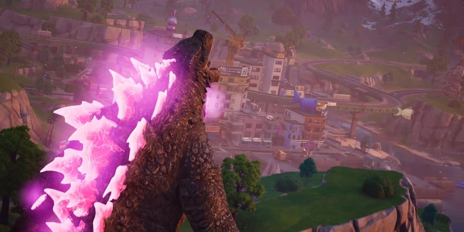 Fortnite fans think Godzilla should be an NPC on the map.